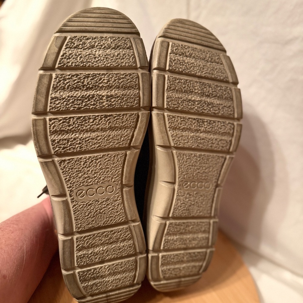 ECCO Mens Kyle Casual Tie Sneakers Brown Nubuck Leather Low Top Shoes Size 44 - Picture 7 of 9